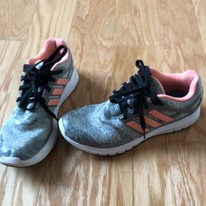 Adidas Gray & Peach Sneakers
